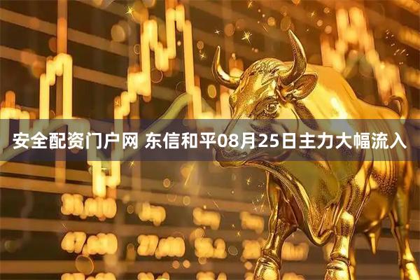 安全配资门户网 东信和平08月25日主力大幅流入
